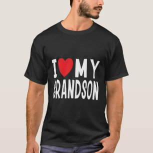 Ik hou van mijn kleinzoon leuke viering oma opa t-shirt