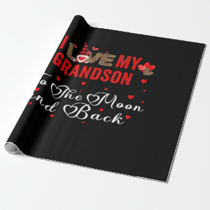 Ik hou van mijn kleinzoon naar de maan en terug cadeaupapier