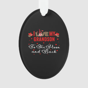 Ik hou van mijn kleinzoon naar de maan en terug ornament