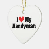 Ik hou van mijn klusjesman ornament (Links)