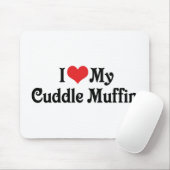 Ik hou van mijn knuffel muffin muismat (Met muis)