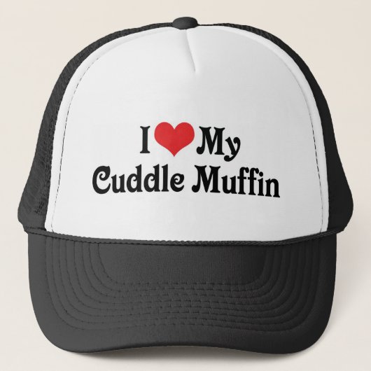 Ik hou van mijn knuffel muffin trucker pet (Voorkant)