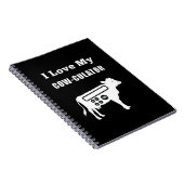 Ik hou van mijn Koe-culator Funny Wiskunde Calcula Notitieboek (Rechterzijde)