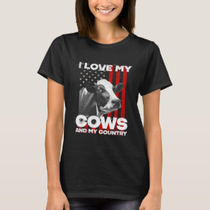 Ik hou van mijn koeien melkveehouderij t-shirt