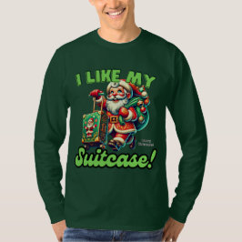 Ik hou van mijn koffer vrolijk kerstfeest! Grappig T-shirt