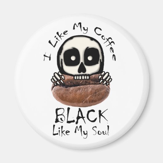 Ik hou van mijn koffie Black Magneet (Voorkant)