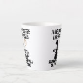 Ik hou van mijn koffie hoe ik van mijn katten_ ste latte mok (Voorkant)