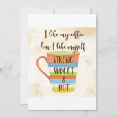 Ik hou van mijn koffie kaart (Voorkant)