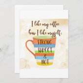 Ik hou van mijn koffie kaart (Voorkant / Achterkant)