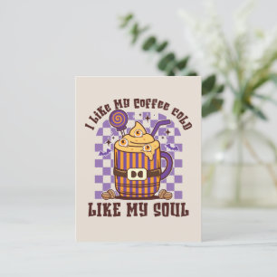 Ik hou van mijn koffie koud briefkaart