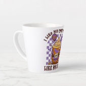 Ik hou van mijn koffie koud latte mok (Linkerhoek)