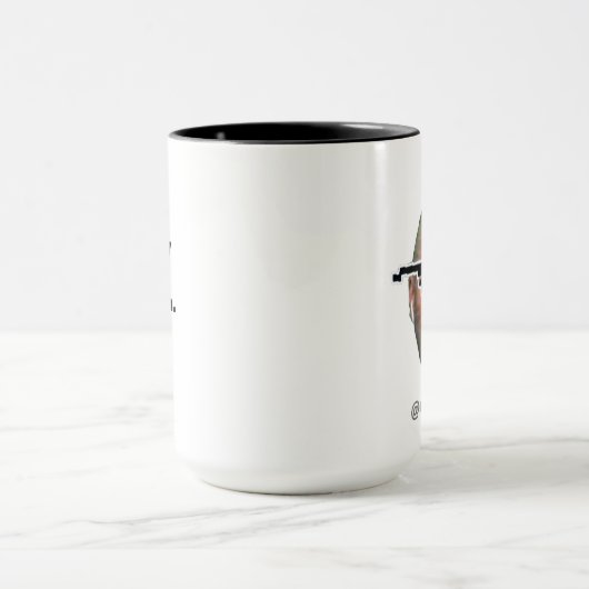 Ik hou van mijn koffie met mok. @crimulus mok (Midden)