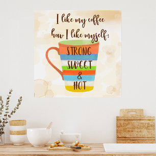Ik hou van mijn koffie poster