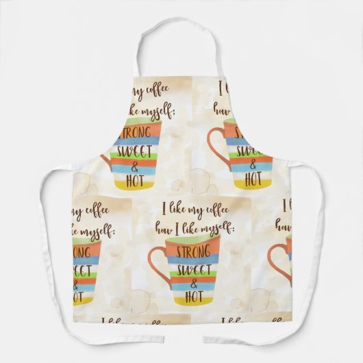 Ik hou van mijn koffie schort (Voorkant)