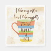 Ik hou van mijn koffie servet (Voorkant)