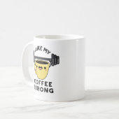 Ik hou van mijn koffie sterke grappige Drink Koffiemok (Voorkant links)