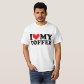 Ik hou van mijn koffie t-shirt (Voorkant volledig)