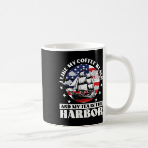 Ik hou van mijn koffie zwart en mijn thee in de ha koffiemok
