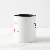 Ik hou van mijn koffiekerkkoffie-Mok met Cross Mok (Midden)