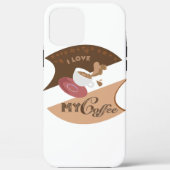 Ik hou van mijn koffiekwinkel, Diner Java Splash Case-Mate iPhone Case (Achterkant)