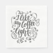 Ik hou van mijn koffielicht servet (Voorkant)