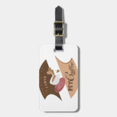 Ik hou van mijn koffieretro Java Bagagelabel (Voorkant verticaal)