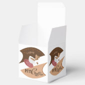 Ik hou van mijn koffieretro Java Bedankdoosjes (Geopend)