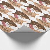 Ik hou van mijn koffieretro Java Cadeaupapier (Hoek)