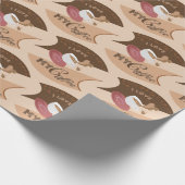 Ik hou van mijn koffieretro Java Cadeaupapier (Hoek)