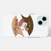 Ik hou van mijn koffieretro Java Case-Mate iPhone Case (Achterkant (horizontaal))