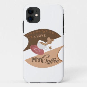 Ik hou van mijn koffieretro Java Case-Mate iPhone Case