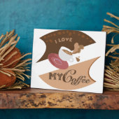 Ik hou van mijn koffieretro Java Fotoplaat (Zijkant)