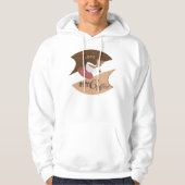 Ik hou van mijn koffieretro Java Hoodie (Voorkant)