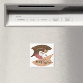 Ik hou van mijn koffieretro Java Magneet (Insitu (Vaatwasser))