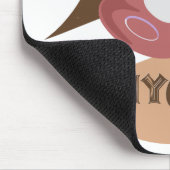 Ik hou van mijn koffieretro Java Muismat (Hoek)