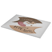 Ik hou van mijn koffieretro Java Snijplank (Hoek)