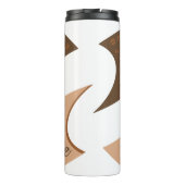 Ik hou van mijn koffieretro Java Thermosbeker (Achterkant)