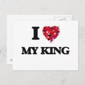 Ik hou van mijn koning briefkaart (Voorkant / Achterkant)