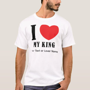 Ik hou van mijn Koning – Romantisch Koninklijk Lie T-shirt