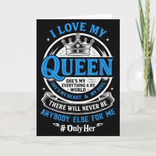 Ik hou van mijn koningin zij is alles voor mij in kaart