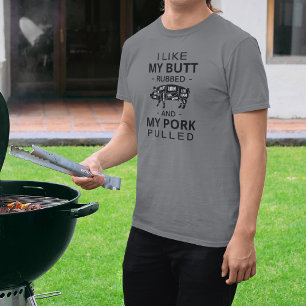 Ik hou van mijn kont en mijn varkensvlees trok t-s t-shirt