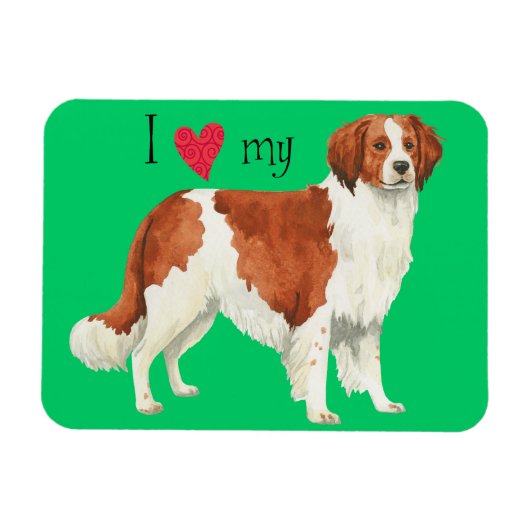 Ik hou van mijn Kooikerhondje Magneet (Horizontaal)