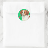 Ik hou van mijn Kooikerhondje Ronde Sticker (Tas)