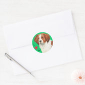 Ik hou van mijn Kooikerhondje Ronde Sticker (Envelop)