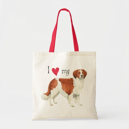 Ik hou van mijn Kooikerhondje Tote Bag (Voorkant)