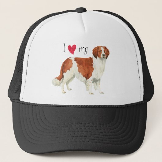 Ik hou van mijn Kooikerhondje Trucker Pet (Voorkant)