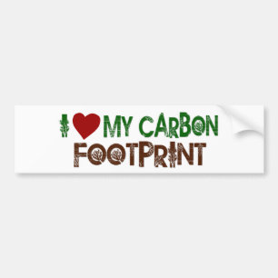 Ik hou van mijn koolstofvoetafdruk bumpersticker