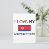 Ik hou van mijn Koreaanse vriend Briefkaart (Staand voorkant)