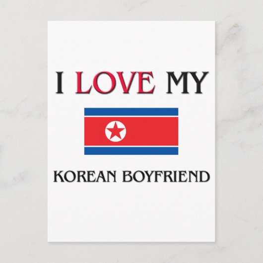 Ik hou van mijn Koreaanse vriend Briefkaart (Voorkant)