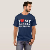 Ik hou van mijn Koreaanse Vriendin T-shirt (Voorkant volledig)